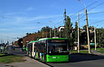 ЛАЗ-Е301D1 #2212 1-го маршрута на проспекте Маршала Жукова за перекрестком с улицей Танкопия