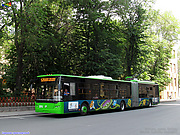 ЛАЗ-Е301D1 #2213 главного маршрута Евро-2012 на проспекте Правды между улицами Сумской и Тринклера