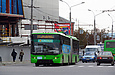 ЛАЗ-Е301D1 #2213 27-го маршрута на улице Дудинской возле станции метро "Холодная Гора"