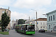 ЛАЗ-Е301D1 #2218 3-го маршрута на улице Гамарника возле Соляниковского переулка