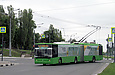 ЛАЗ-Е301D1 #2218 6-го маршрута повернул на проспект Гагарина с улицы Южнопроектной