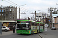 ЛАЗ-Е301D1 #2218 3-го маршрута на улице Кузнечной прибывает на конечную "Улица Университетская"