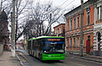 ЛАЗ-Е301D1 #2221 3-го маршрута на улице Гамарника перед Лопатинским переулком