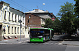 ЛАЗ-Е301D1 #2221 главного маршрута Евро-2012 на площади Руднева перед перекрестком с улицей Руставели