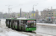 ЛАЗ-Е301D1 #2221 3-го маршрута на проспекте Гагарина в районе улицы Одесской