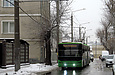 ЛАЗ-Е301D1 #2221 3-го маршрута в Соляниковском переулке в районе Подольского переулка