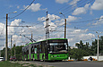 ЛАЗ-Е301D1 #2222 1-го маршрута на проспекте Маршала Жукова в районе улицы Танкопия