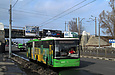 ЛАЗ-Е301D1 #2223 6-го маршрута на проспекте Гагарина возле железнодорожного путепровода