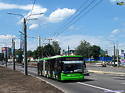 ЛАЗ-Е301D1 #2224 главного маршрута Евро-2012 на проспекте Гагарина напротив улицы Державинской