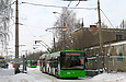 ЛАЗ-Е301D1 #3201 выезжает из Троллейбусного депо №3 на улицу Свистуна