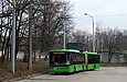 ЛАЗ-Е301D1 #3203 34-го маршрута на улице Валентиновской разворачивается на конечной "Восточная Салтовка"