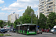 ЛАЗ-Е301D1 #3203 34-го маршрута на улице Валентиновской поднимается от улицы Академика Павлова