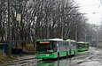 ЛАЗ-Е301D1 #3204 34-го маршрута на улице Валентиновской перед отправлением от конечной "Восточная Салтовка"