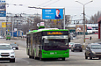 ЛАЗ-Е301D1 #3205 24-го маршрута на проспекте Юбилейном перед перекрёстком с улицей Академика Павлова