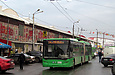 ЛАЗ-Е301D1 #3205 24-го маршрута на улице Амурской прибывaет на конечную "Станция метро "Академика Барабашова"