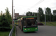 ЛАЗ-Е301D1 #3206 2-го маршрута на разворотном круге "Станция метро "Научная"