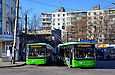 ЛАЗ-Е301D1 #3207 и #3208 24-го маршрута на конечной станции "602-й микрорайон"