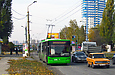 ЛАЗ-Е301D1 #3208 34-го маршрута на улице Блюхера отъехал от остановки "Педагогический университет"