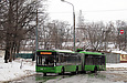 ЛАЗ-Е301D1 #3208 34-го маршрута разворачивается на конечной станции "Восточная Салтовка"