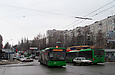 ЛАЗ-Е301D1 #3208 34-го маршрута на улице Валентиновской возле станции метро "Студенческая"