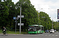ЛАЗ-Е301D1 #3208 24-го маршрута на проспекте Льва Ландау возле Салтовского шоссе