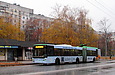 ЛАЗ-Е301D1 #3208 34-го маршрута на улице Валентиновской на остановке "520-й микрорайон"