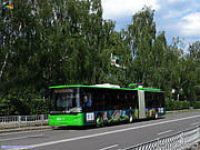 ЛАЗ-Е301D1 #3213 главного маршрута Евро-2012 на улице Аэрофлотской перед проспектом Гагарина