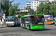 ЛАЗ-Е301D1 #3214 и ROCAR-E217 #3015 24-го маршрута на конечной станции "602 микрорайон"