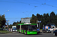 ЛАЗ-Е301D1 #3214 24-го маршрута на проспекте 50-летия СССР пересекает Салтовское шоссе