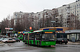 ЛАЗ-Е301D1 #3214 34-го маршрута на улице Валентиновской возле станции метро "Студенческая"
