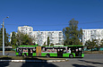 ЛАЗ-Е301D1 #3214 34-го маршрута на улице Валентиновской между улицей Барабашова и улицей Академика Павлова