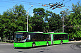 ЛАЗ-Е301D1 #3217 2-го маршрута на перекрестке проспектов Ленина и Правды