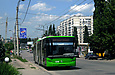 ЛАЗ-Е301D1 #3218 34-го маршрута на улице Блюхера в районе станции метро "Студенческая"
