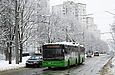 ЛАЗ-Е301D1 #3218 34-го маршрута на улице Валентиновской в районе конечной "Восточная Салтовка"