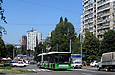 ЛАЗ-Е301D1 #3220 34-го маршрута на улице Валентиновской поднимается от улицы Академика Павлова