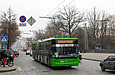 ЛАЗ-Е301D1 #3222 2-го маршрута на улице Сумской перед перекрестком с улицей Гиршмана