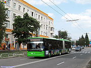 ЛАЗ-Е301D1 #3222 главного маршрута Евро-2012 на улице Аэрофлотской в районе улицы Стартовой