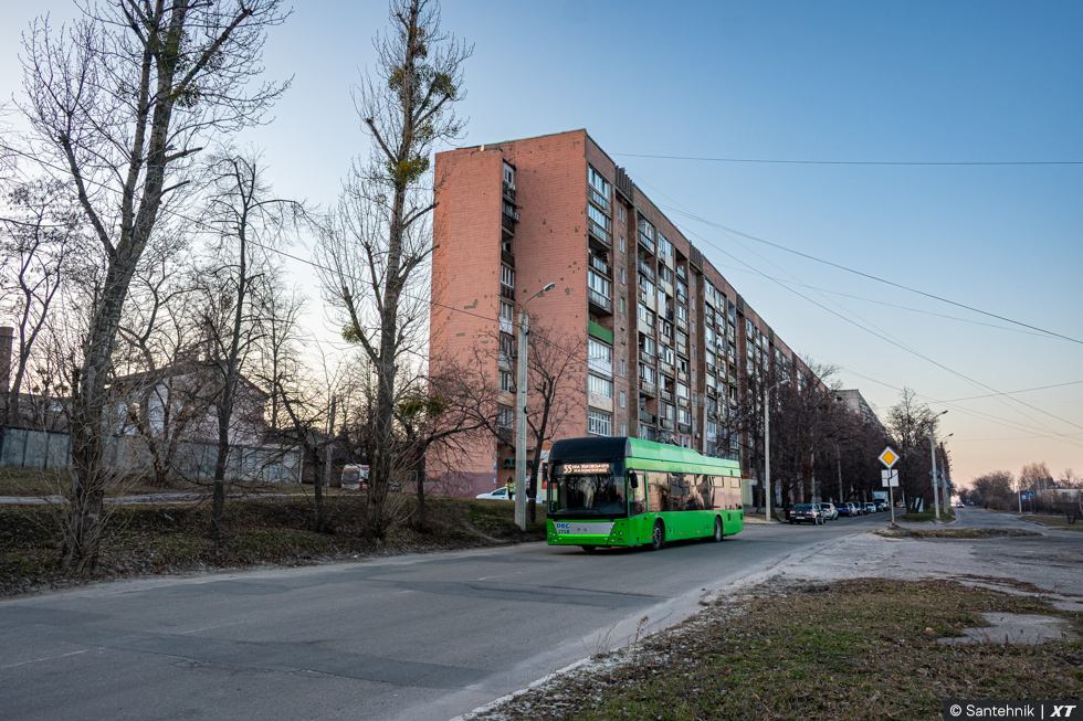 PTS-12 #2718 55-го маршрута на проспекте Жуковского возле улицы Фестивальной