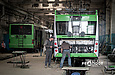 PTS-12 #2745 и ЛАЗ-E301D1 #2219 проходят ремонт в производственном корпусе Троллейбусного депо №2
