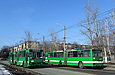 ROCAR-E217 #3018 и #3023 2-го маршрута на улице Академика Проскуры возле конечной станции "Проспект Жуковского"