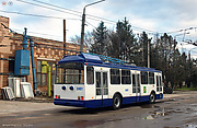 Škoda-14Tr18/6M #2401 на территории КП "Троллейбусное депо №2"