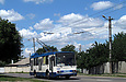 Škoda-14Tr18/6M #2401 6-го маршрута на улице Деповской в районе улицы Бригадной