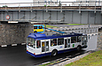 Škoda-14Tr18/6M #2403 5-го маршрута на проспекте Гагарина возле железнодорожного путепровода