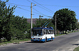 Škoda-14Tr18/6M #2403 6-го маршрута на улице Южнопроектной в районе улицы Лисичанской