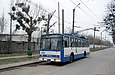 Škoda-14Tr18/6M #2404 5-го маршрута на улице Ньютона возле Троллейбусного депо №2