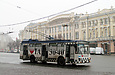 Škoda-14Tr18/6M #2405 11-го маршрута на площади Конституции перед отправлением от одноименной конечной