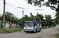 Škoda-14Tr18/6M #2408 6-го маршрута на улице Южнопроектной в районе улицы Лисичанской