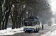 Škoda-14Tr18/6M #2412 3-го маршрута на улице Ньютона возле улицы Троллейбусной