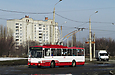 Škoda 14Tr17/6M #3104 46-го маршрута на круговой развязке бульвара Грицевца и съезда с Окружной дороги