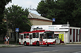 Škoda 14Tr17/6M #3104 36-го маршрута на улице 12 Апреля в момент поворота на Александровский проспект